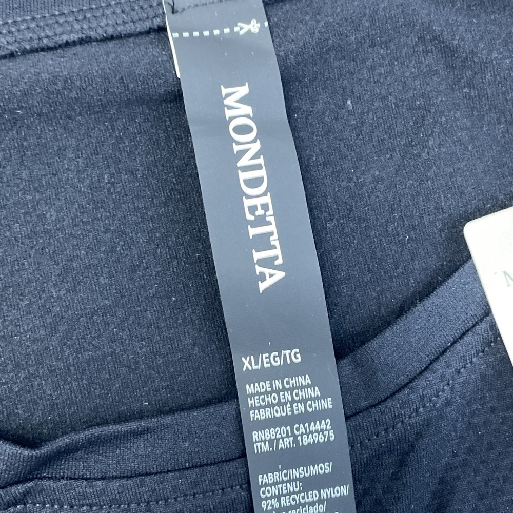 Mondetta Women's XL Fitted Active Seamless T-Shirt Black e0857 - Picture 4 of 8